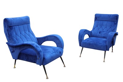 Lot 70 - ATTRIBUTED TO GIO POINTI: A pair of Armchairs,...