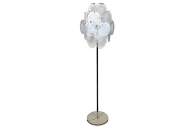 Lot 127 - ITALY: A floor lamp, circa 1970's, marble and...