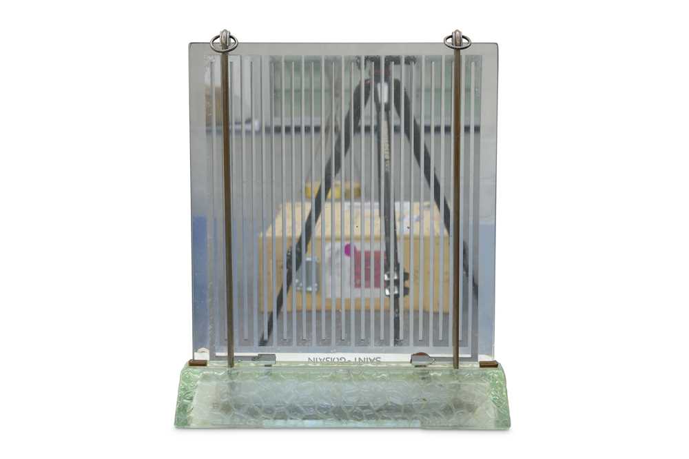 Lot 20 - RENE COULON: An illuminated glass Heater by...