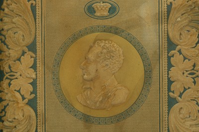 Lot 51 - LORD BYRON EMBOSSED PAPER CAMEO England,...