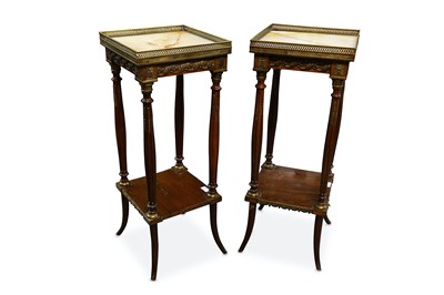 Lot 272 - A pair of early 20th Century French walnut...