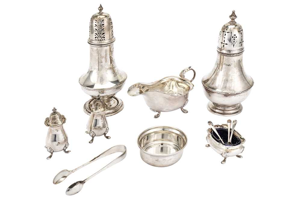 Lot 83 - A mixed group of sterling silver items...
