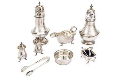 Lot 83 - A mixed group of sterling silver items...