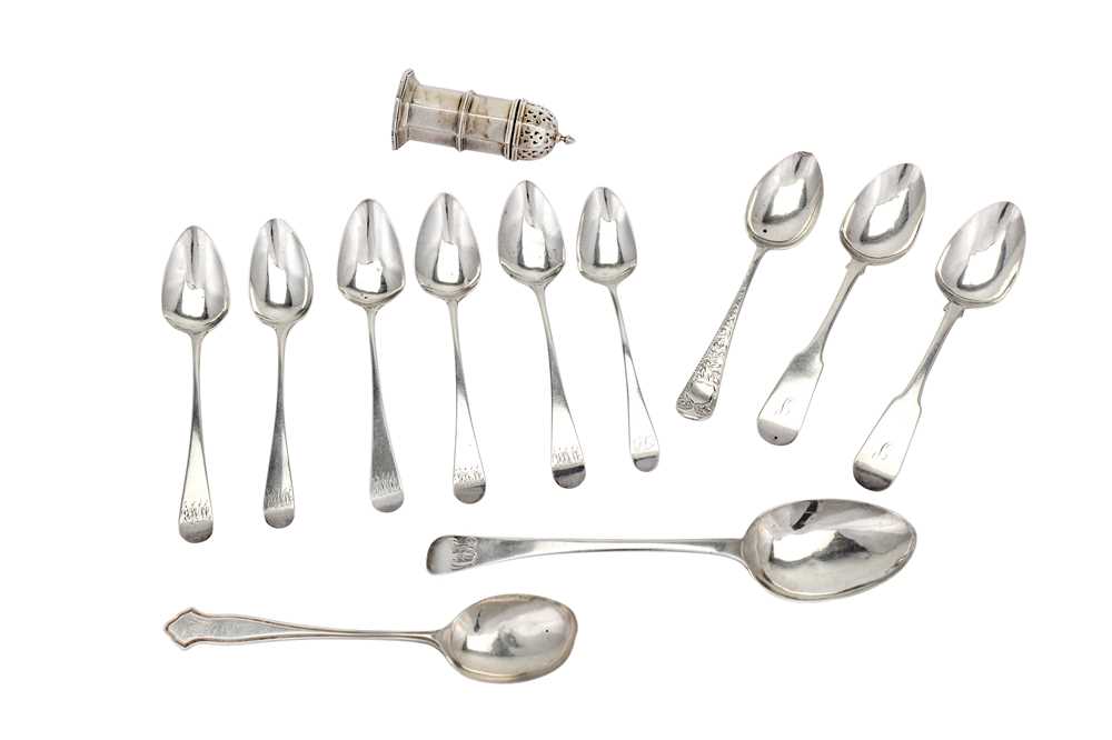 Lot 91 - A mixed group of sterling silver flatware five...
