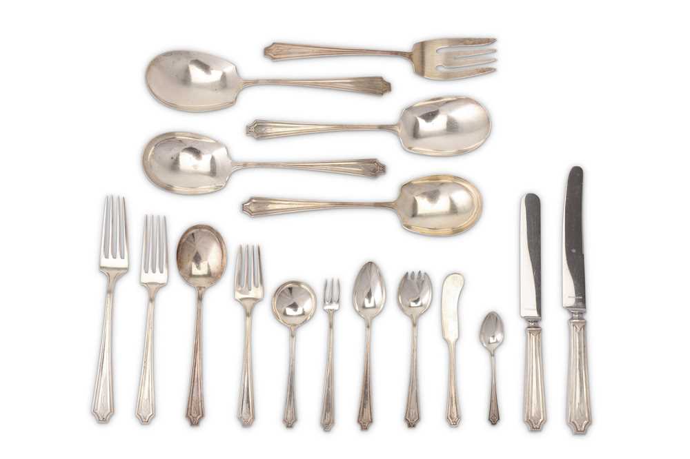 Lot 317 - An early 20th century American sterling silver table service of flatware, New York circa 1920 by Whiting