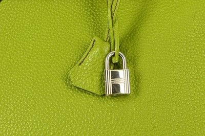 Hermes Birkin Handbag Vert Anis Togo with Palladium Hardware 35 at