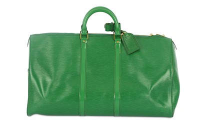 Lot 167 - Louis Vuitton Green Epi Keepall 55