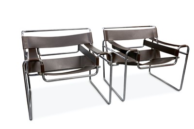 Lot 100 - MARCEL BREUER: A pair of B2 'Wassily' Chairs...