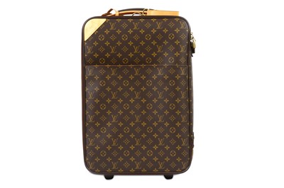 Sold at Auction: Louis Vuitton - Pegase 55 Suitcase - Brown Monogram  Luggage Travel Bag Wheels