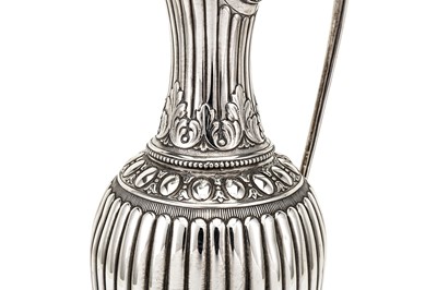 Lot 540 - A Victorian sterling silver water pitcher / jug, London 1885 by John Aldwinckle & Thomas Slater