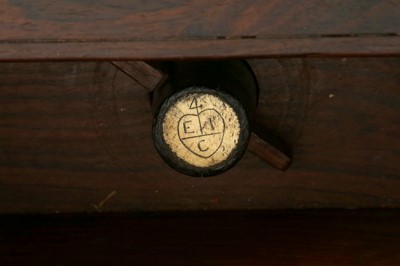 Lot 321 - λ A FINE IVORY AND BONE-INLAID STATIONARY SECRETAIRE