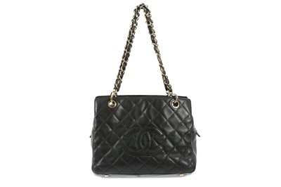 Lot 393 - Chanel Black Caviar Petite Shopping Tote (PST)