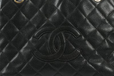 Lot 393 - Chanel Black Caviar Petite Shopping Tote (PST)