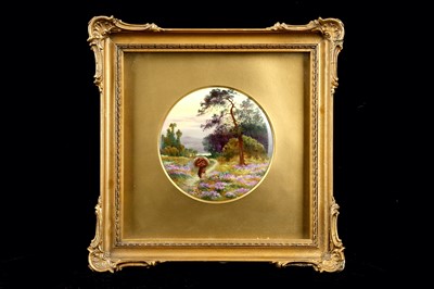 Lot 163 - A Paragon China porcelain roundel of Harlow...