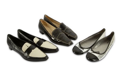 Lot 155 - Three Pairs of Prada Shoes - Size 40 and 40.5