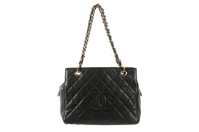 Lot 391 - Chanel Black Caviar Petite Shopping Tote (PST)