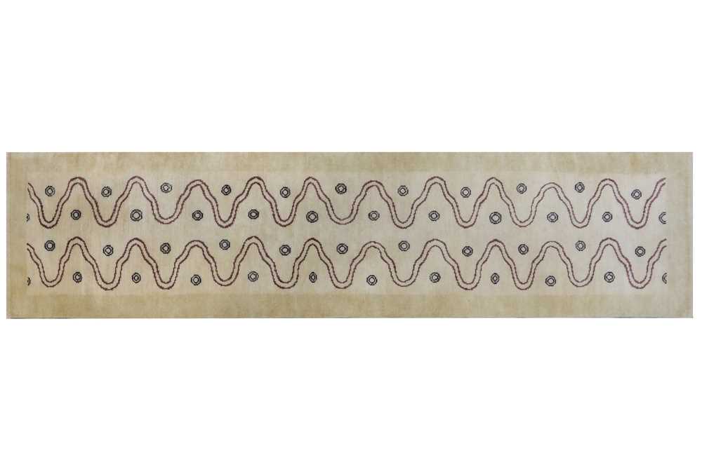 Lot 513 - A contemporary hand woven wool runner