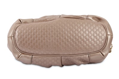 Lot 327 - Gucci Sukey Light Pink Metallic Microguccissima Bag