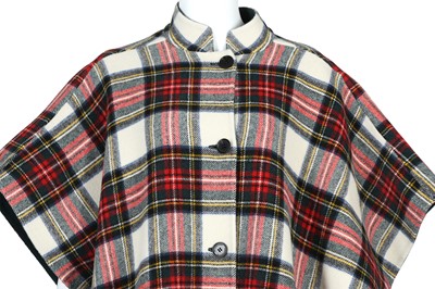 Lot 247 - Burberry Tartan Reversible Cape - one size