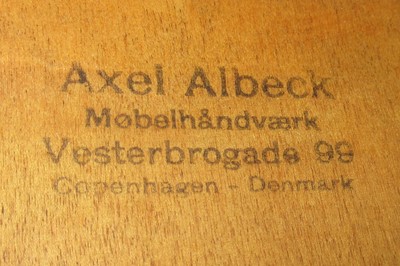 Lot 50 - AXEL ALBECK, DENMARK: A surfboard style teak...