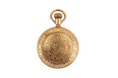 Lot 42 - WW. A GOLD PLATED OPEN FACE POCKET WATCH Date:...