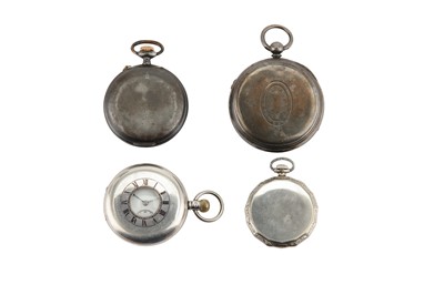 Lot 39 - 4 POCKET WATCHES. OPEN FACE WALTHAM: Signed...
