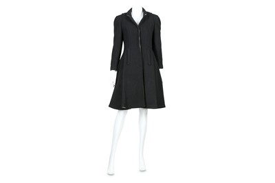 Lot 460 - Chanel Black Cashmere Wool Coat - size 36