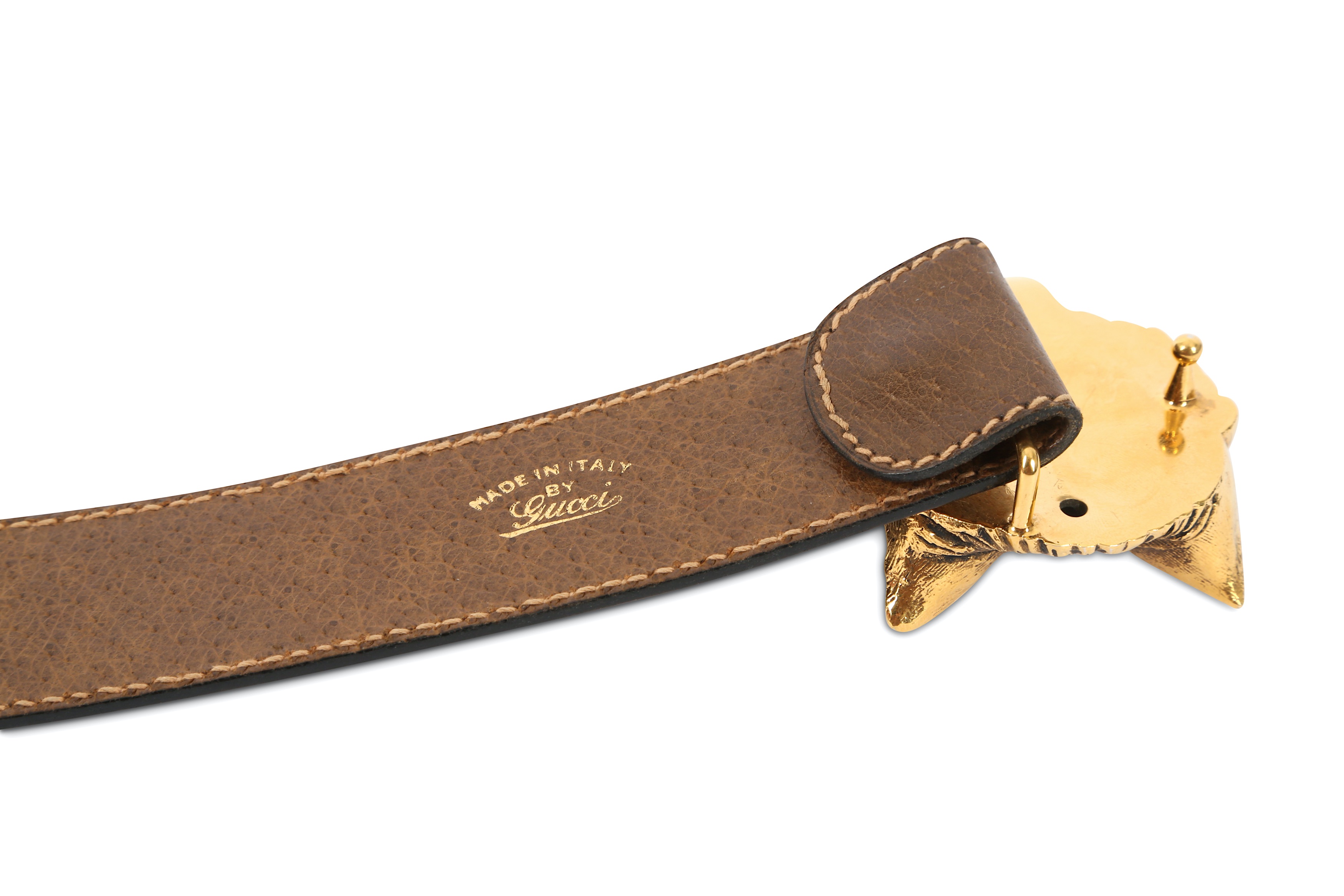 gucci wolf head belt