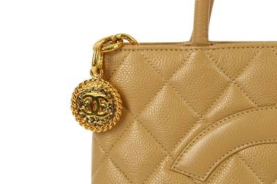 Lot 216 - Chanel Beige Medallion Tote Bag