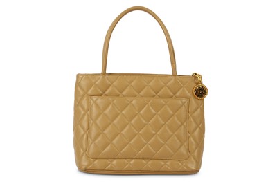 Lot 216 - Chanel Beige Medallion Tote Bag