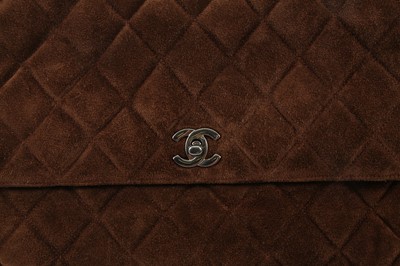 Lot 258 - Chanel Brown Suede Turnlock Shoulder Bag