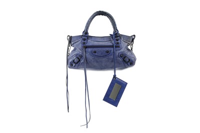 Lot 294 - Hermes Blue Paon Epsom Kelly Sellier 25