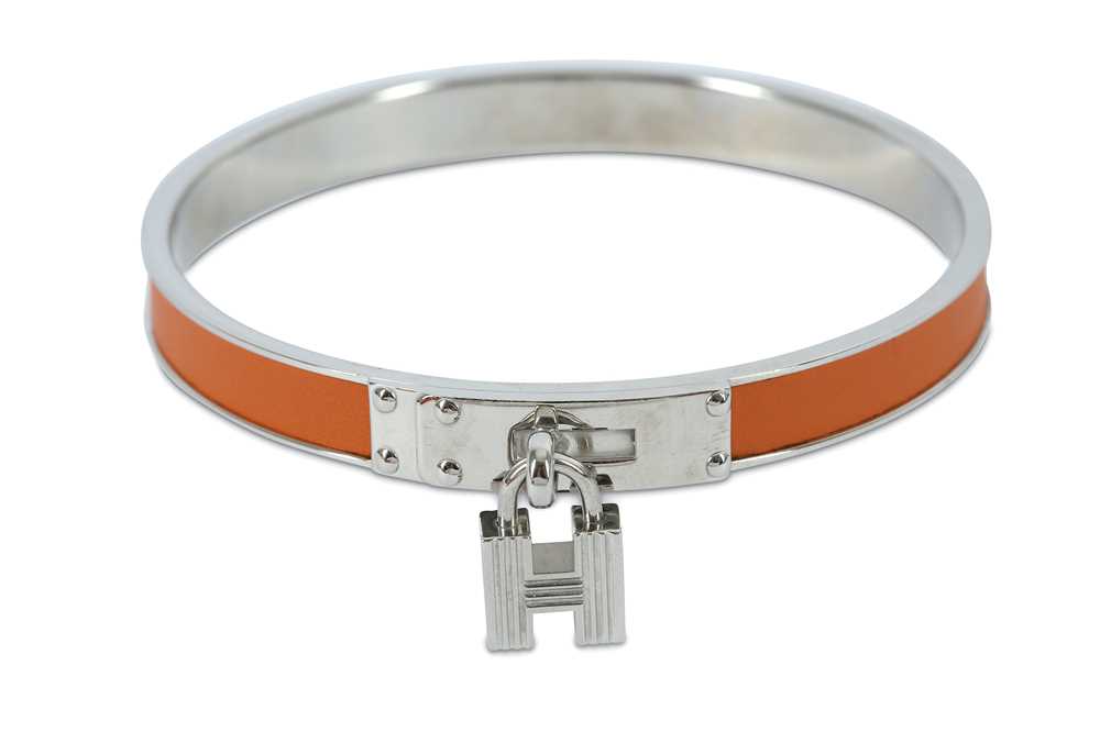 Lot 158 - Hermes Orange Kelly H Bangle