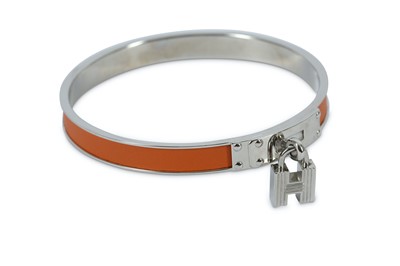 Lot 158 - Hermes Orange Kelly H Bangle