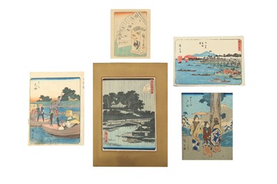 Lot 631 - A COLLECTION OF JAPANESE WOODBLOCK PRINTS BY HIROSHIGE I & HIROSHIGE II