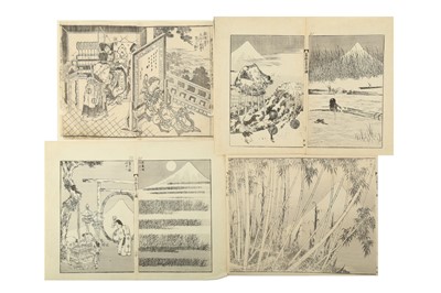 Lot 1071 - A COLLECTION OF JAPANESE WOODBLOCK PRINTS BY HOKUSAI AND OTHERS.