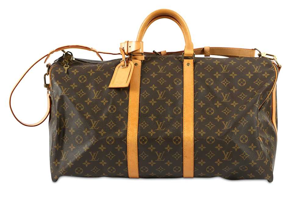 Sold at Auction: Louis Vuitton Monogram Keepall Bandouliere 55 Duffel