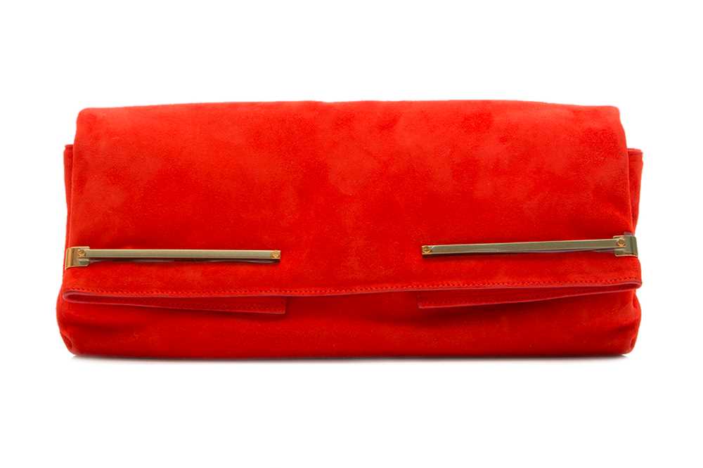 Lot 245 - Lanvin Red Goatskin Folding Clutch