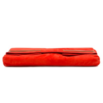 Lot 245 - Lanvin Red Goatskin Folding Clutch