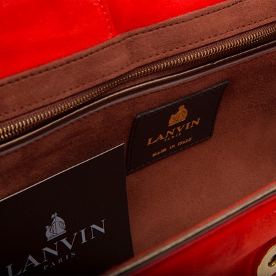 Lot 245 - Lanvin Red Goatskin Folding Clutch