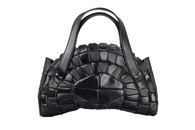 Lot 448 - Gucci Black Leather Oval Tote Bag