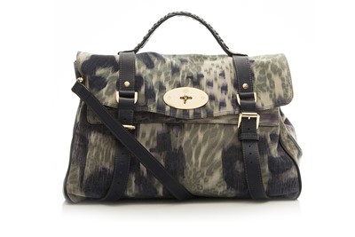 Lot 375 - Mulberry Print Suede Alexa Satchel