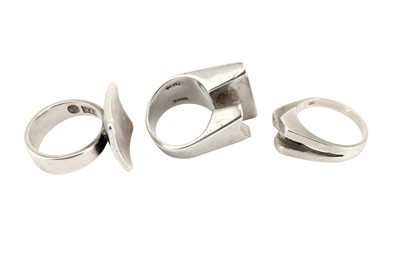 Lot 166 - CARL OVE FRYDENSBERG - A Sterling silver...