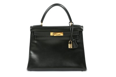 Lot 388 - Hermes Black Box Kelly 28