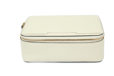 Lot 200 - Anya Hindmarch Cream Leather Jewellery Box