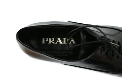 Lot 97 - Prada Black Pointed Oxford Dress Shoes