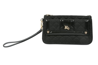 Lot 410 - Burberry Black Quilted Pouch