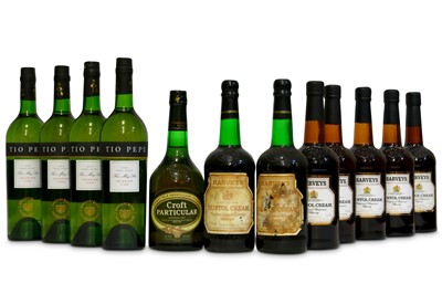 Lot 1039 - A selection of various Sherries.