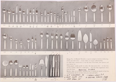 Lot 287 - A mid-20th century Danish sterling silver table service of flatware / canteen, Aarhus circa 1954 by Frantz Hingelberg