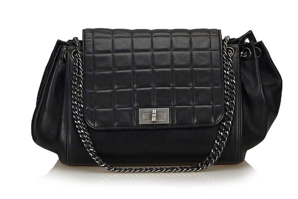 Lot 438 - Chanel Black Accordion Reissue Bag